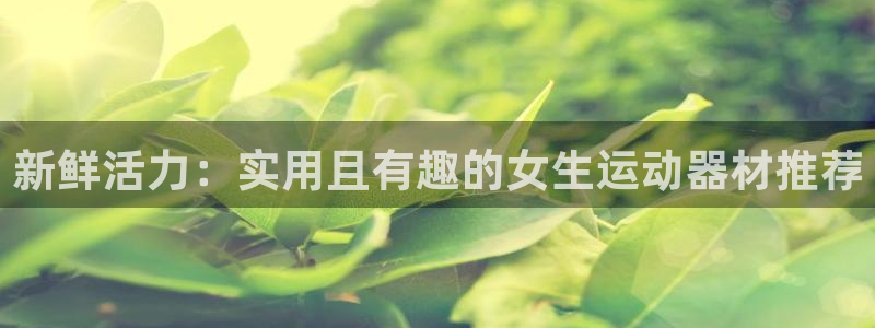 凯捷体育娱乐下载:新鲜活力:实用且有趣的女生运动器材推荐
